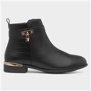 Truffle Collection Flora Womens Black Ankle Boots (Click For Details)
