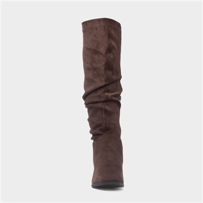 Carmen Womens Chocolate Knee High Boot