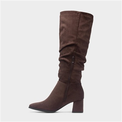 Carmen Womens Chocolate Knee High Boot