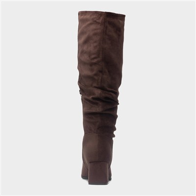 Carmen Womens Chocolate Knee High Boot