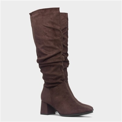 Carmen Womens Chocolate Knee High Boot