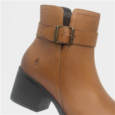 Hensley Women’s Tan Ankle Leather Boo