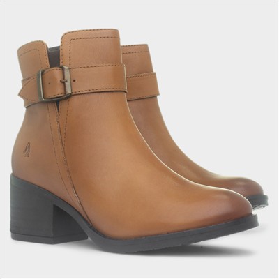 Hensley Women’s Tan Ankle Leather Boo