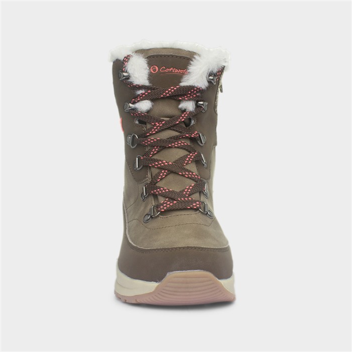 Sheephouse Womens Brown Lace Up Boots