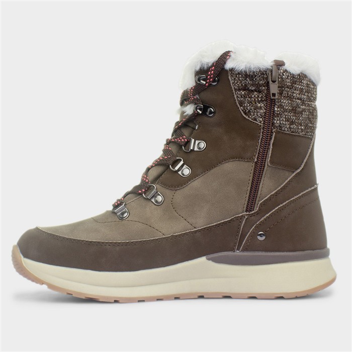 Sheephouse Womens Brown Lace Up Boot
