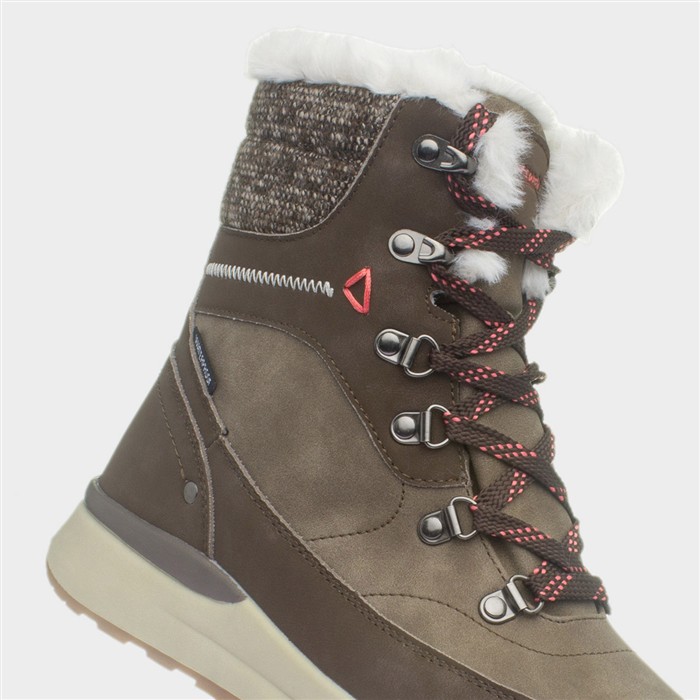 Sheephouse Womens Brown Lace Up Boots