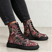 Heavenly Feet Litesoles Womens Pink Lace Up Boots (Click For Details)