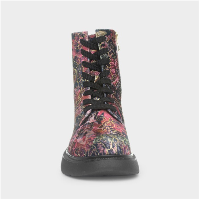 Litesoles Womens Pink Lace Up Boots