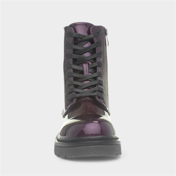 Justina2 Womens Purple Glitter Boot