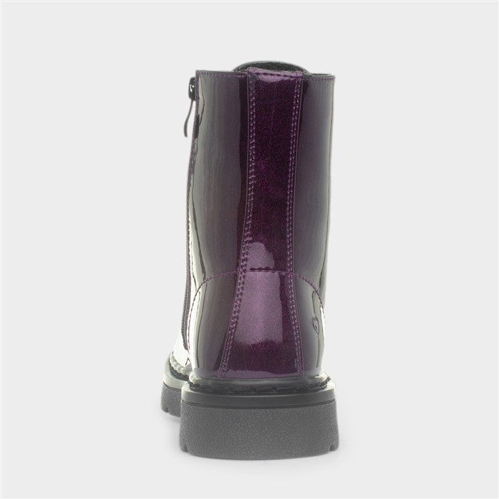 Justina2 Womens Purple Glitter Boot