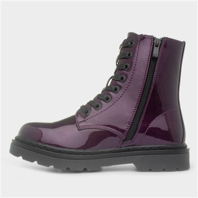 Justina2 Womens Purple Glitter Boot