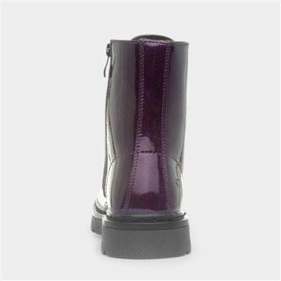 Justina2 Womens Purple Glitter Boot