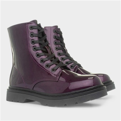 Justina2 Womens Purple Glitter Boot