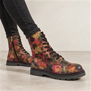 Heavenly Feet Justina2 Lace Up Floral Pink Boots (Click For Details)