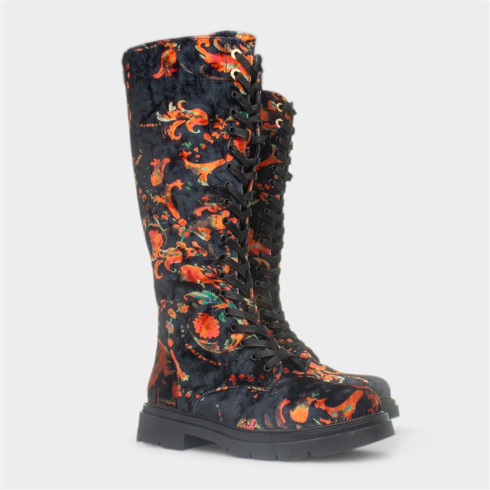 Avalon Womens Multi Lace Up Boots