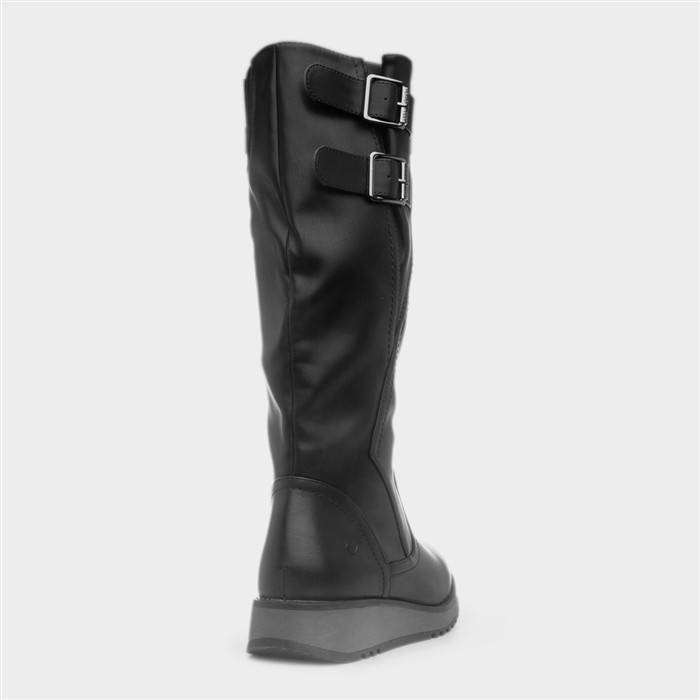 Bernice Womens Black Knee High Boot