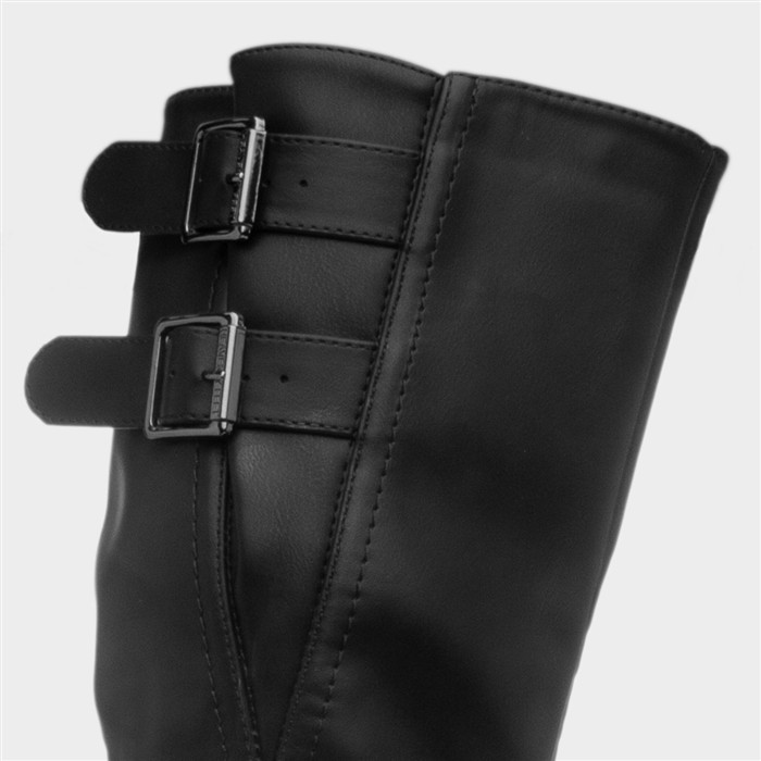 Bernice Womens Black Knee High Boot