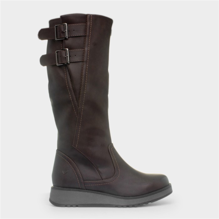 Bernice Womens Brown Knee High Boot