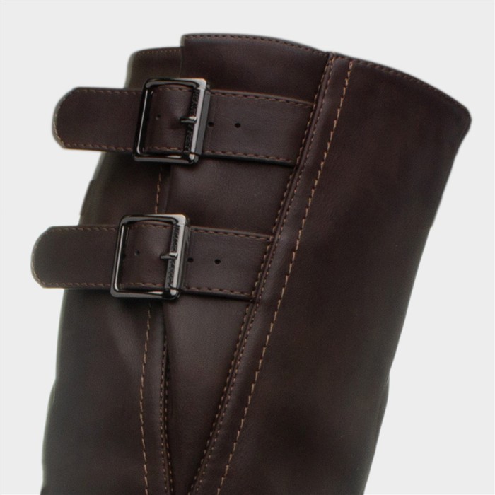 Bernice Womens Brown Knee High Boot