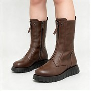 Heavenly Feet Medusa Womens Brown Zip Up Boot (Click For Details)