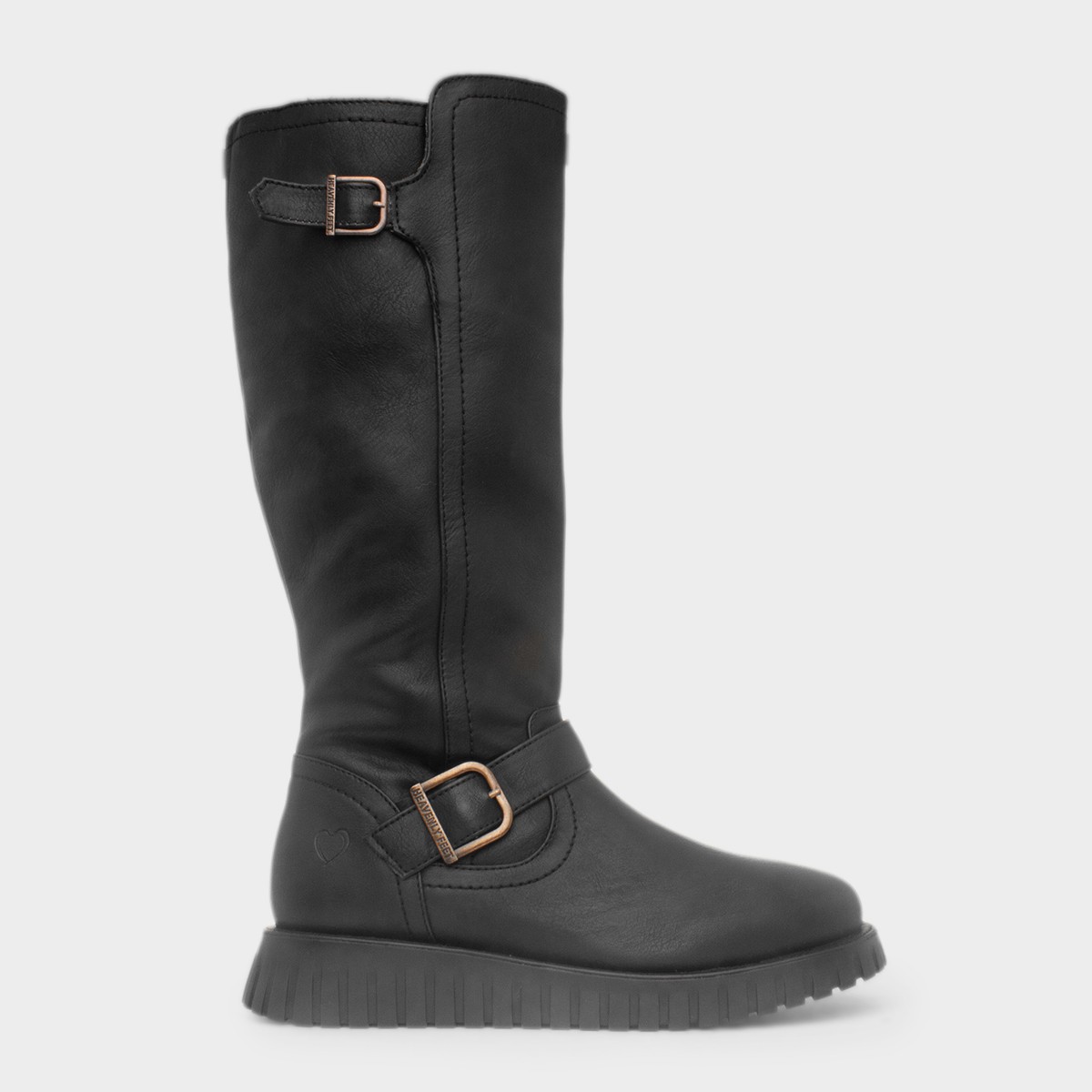 Rubymae Womens Black Knee High Boot