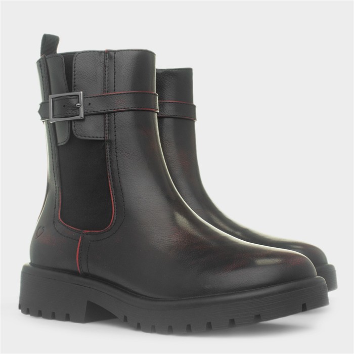 Tamsin Womens Washed Burgundy Boot