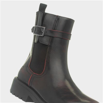 Tamsin Womens Washed Burgundy Boot