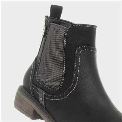 Roxie Womens Black Ankle Boot
