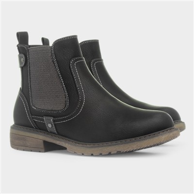 Roxie Womens Black Ankle Boot