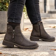 Lunar Kimmy Womens Brown Zip Ankle Boot (Click For Details)