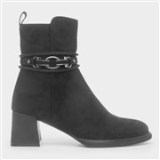 Lunar Zulu Womens Black Heeled Ankle Boot (Click For Details)