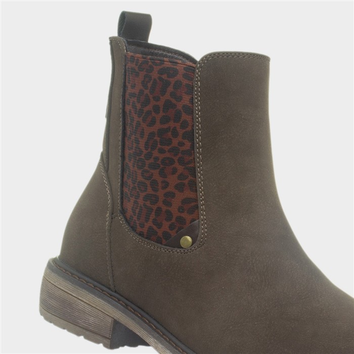 Eve Womens Brown Ankle Boot