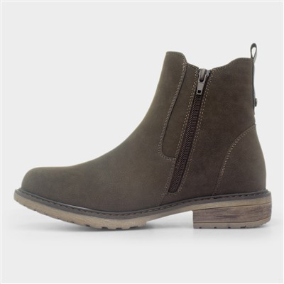 Eve Womens Brown Ankle Boot