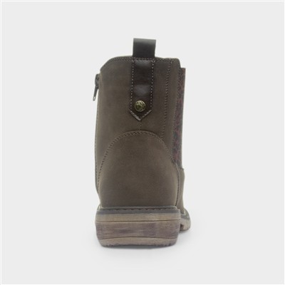 Eve Womens Brown Ankle Boot