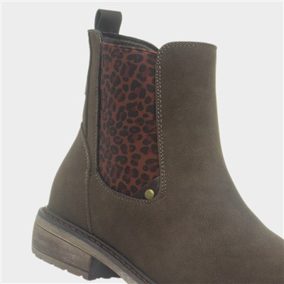 Eve Womens Brown Ankle Boot