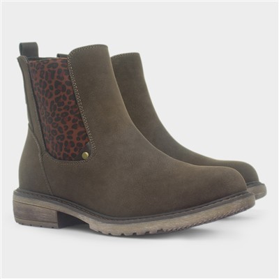 Eve Womens Brown Ankle Boot