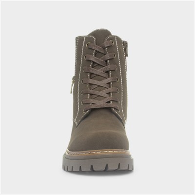 Georgina Brown Lace Up Ankle Boot
