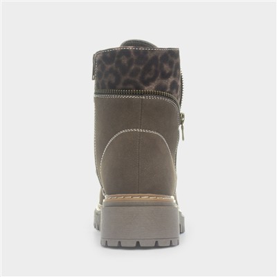 Georgina Brown Lace Up Ankle Boot