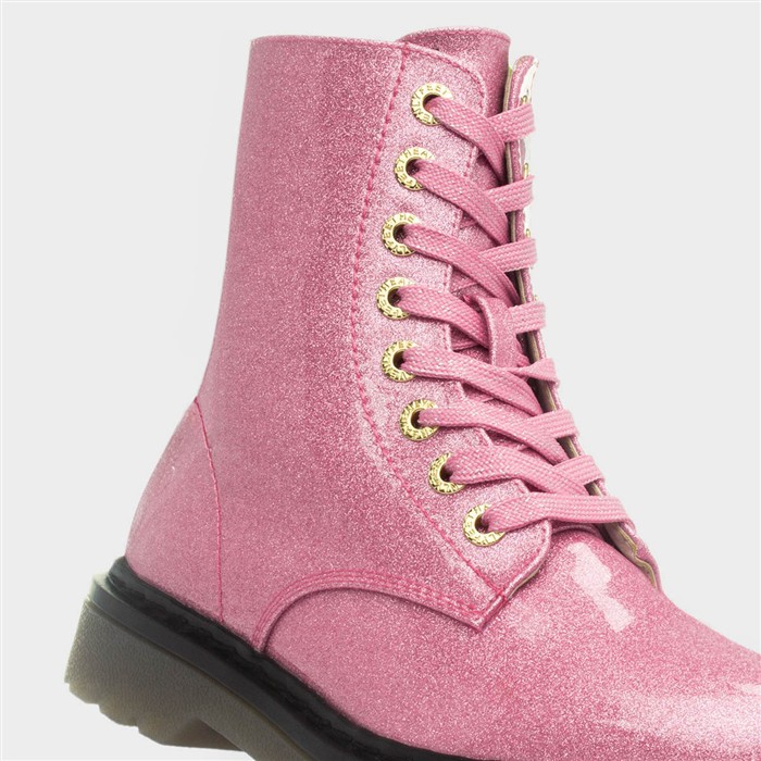 Justina2 Womens Pink Glitter Boot