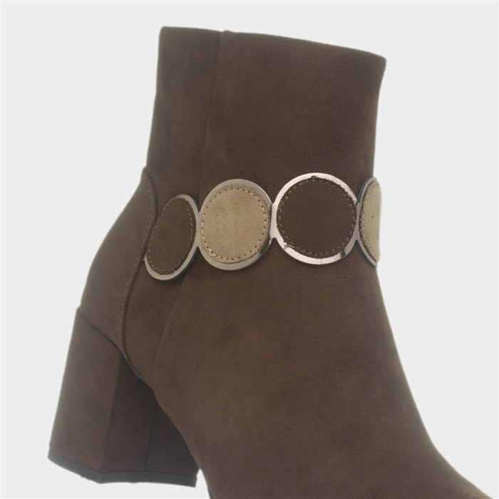 Womens Chocolate Brown Heeled Boots