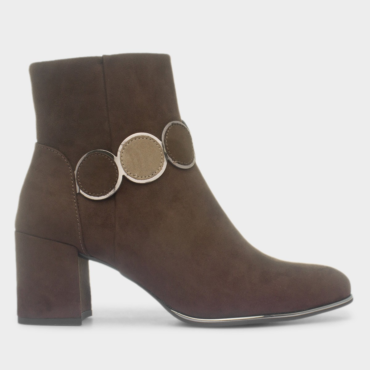 Womens Chocolate Brown Heeled Boots