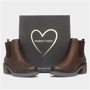Marco Tozzi Womens Chestnut Vegan Chelsea Boot (Click For Details)