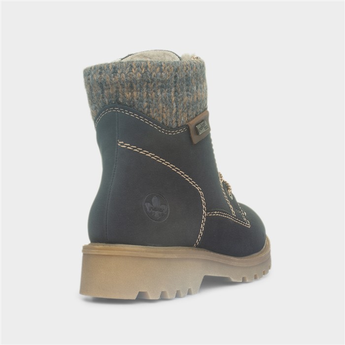 Dusseldorf Womens Navy Lace Up Boot