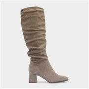 Krush Carmen Womens Mocha Ruched Knee High Boot (Click For Details)