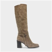 Krush Bella Womens Taupe Buckle Knee High Boot (Click For Details)