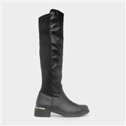 Krush Lara Womens Black Knee High Heeled Boot (Click For Details)