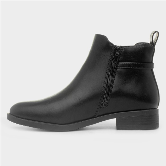 Sloane Womens Black Ankle Boot