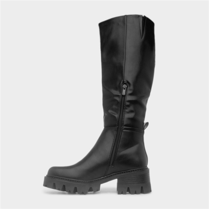 Sutton Womens Black Chunky Boot