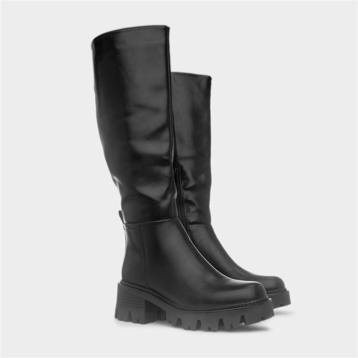 Sutton Womens Black Chunky Boot