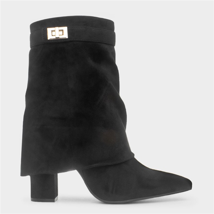 Sadie Womens Black Heeled Boot